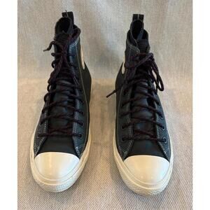 Converse Chuck Taylor All Star City Trek Boot Black Leather Men's 10 Women's 12